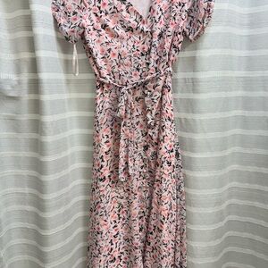 Talbots Floral Pink Dress
